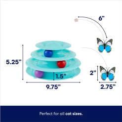 Frisco Foldable Play Tri-Tunnel Cat Toy & Frisco Butterfly Cat Tracks Cat Toy -Frisco Shop 933438 PT6. AC SS1800 V1692305010