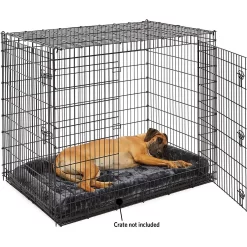 Frisco Heavy Duty Single Door Wire Dog Crate & MidWest Quiet Time Fleece Dog Crate Mat -Frisco Shop 933510 PT8. AC SS1800 V1692303357