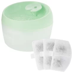 Frisco Whimsical Leaf Round Dog & Cat Fountain & Frisco Pet Fountain Replacement Filters