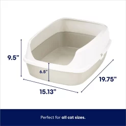 Frisco Open Top Cat Litter Box With Rim, Large & Frisco Plastic Litter Scooper With Caddy -Frisco Shop 947526 PT2. AC SS1800 V1693600215