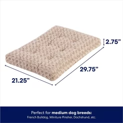 Frisco Double Door Furniture Style Dog Crate, Black & Frisco Swirl Dog Crate Mat -Frisco Shop 947710 PT6. AC SS1800 V1693602741