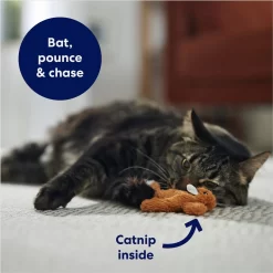 Frisco Squirrel Plush Cat Toy With Refillable Catnip & Frisco Bird With Feathers Teaser Wand Cat Toy With Catnip -Frisco Shop 962030 PT3. AC SS1800 V1694783954