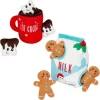 Frisco Holiday Hot Cocoa Hide & Seek Puzzle Plush Squeaky Dog Toy & Frisco Holiday Milk & Gingerbread Cookies Hide & Seek Puzzle Plush Squeaky Dog Toy